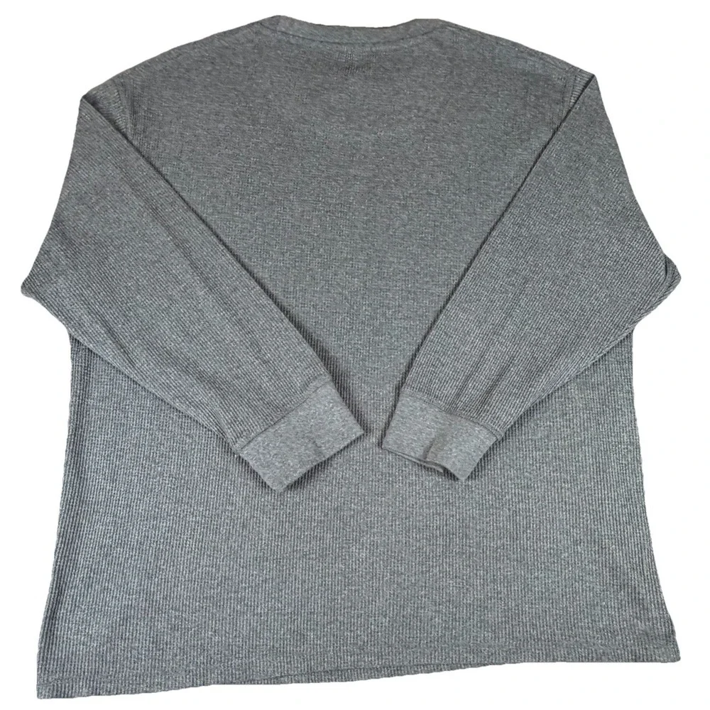 Rocawear Men's 4XLT Gray Thermal Waffle Knit Long Sleeve Shirt Y2K - Picture 2 of 7